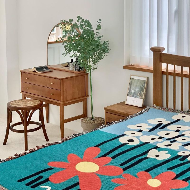 Casual Blankets Carpet Decoration FlowerCarpet Sofa Leisure Carpet Single Tapestry Sofa Blanket Throw Blankets/
