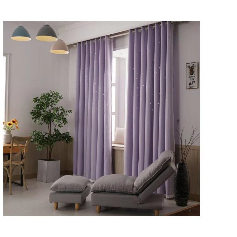 Latest curtain fashion designs living room blackout curtain,Amazon top seller 2019 star curtain