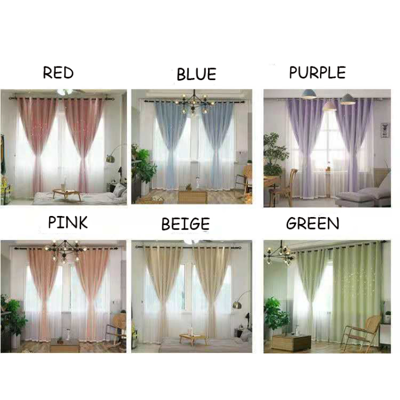 Latest curtain fashion designs living room blackout curtain,Amazon top seller 2019 star curtain