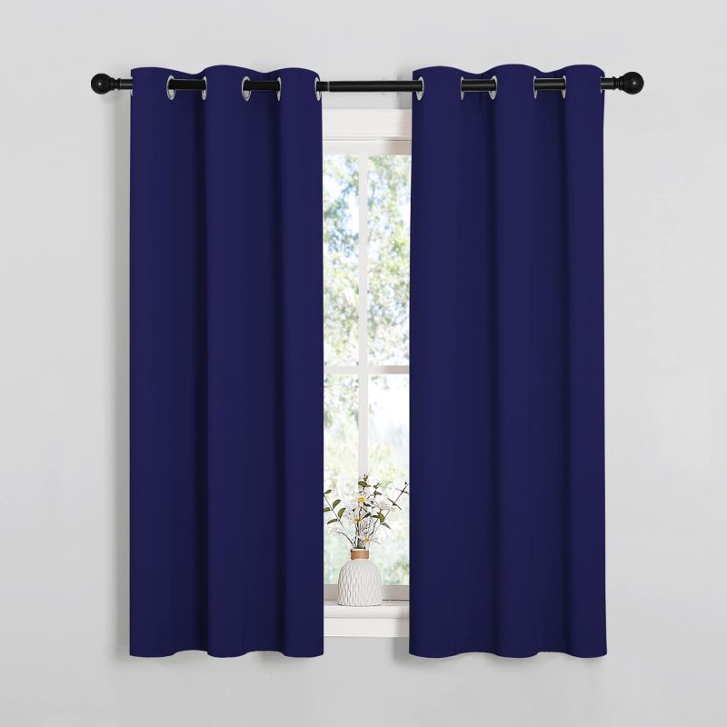 New Plain blackout curtains for outside thermal blackout curtain liners fire resistant blackout curtain & Drapes