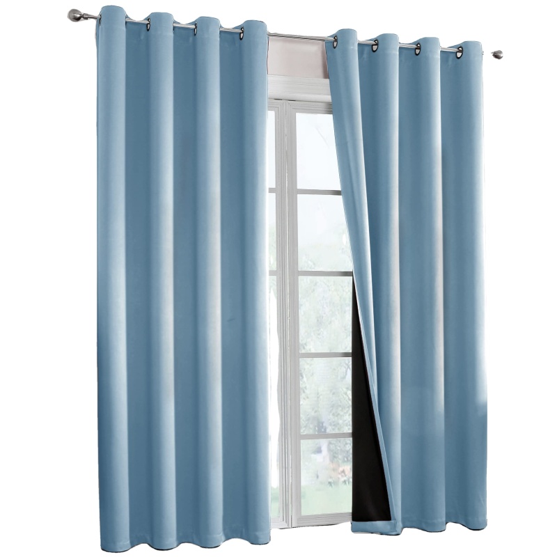New Plain blackout curtains for outside thermal blackout curtain liners fire resistant blackout curtain & Drapes