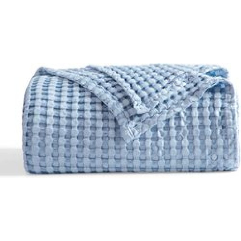 100% Cotton Summer Bed Blankets Waffle Home Lace Quilt Kids Room Bedspread King Queen Size