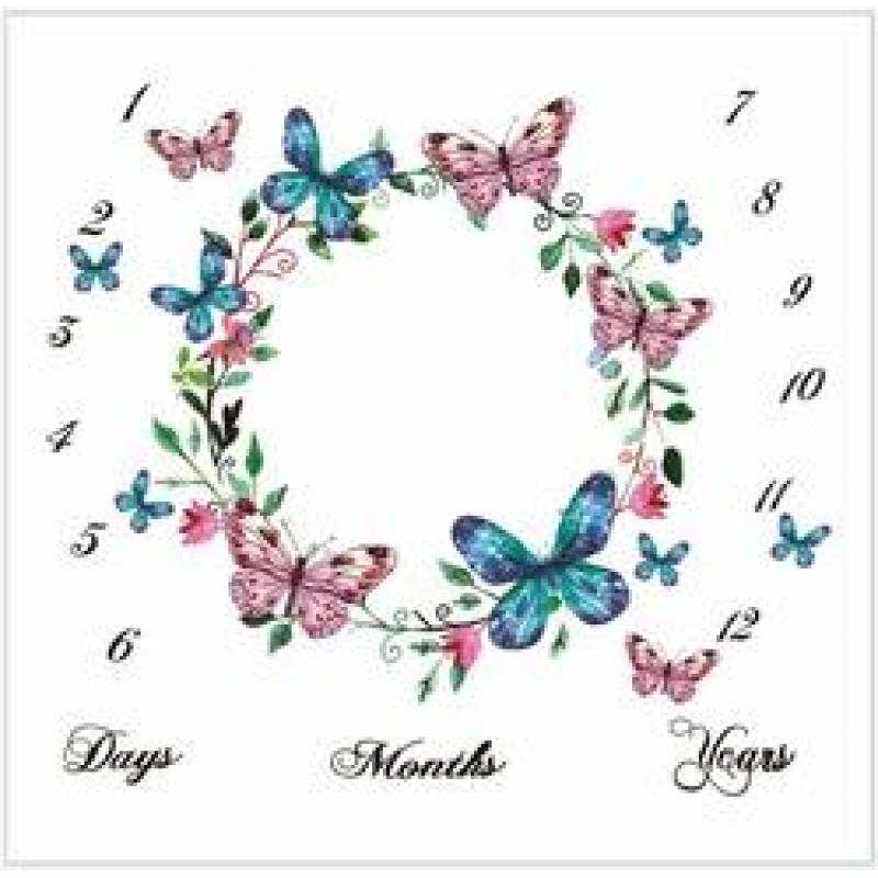 Printed flannel milestone Blanket Baby photo blanket Flannel blanket customizable/