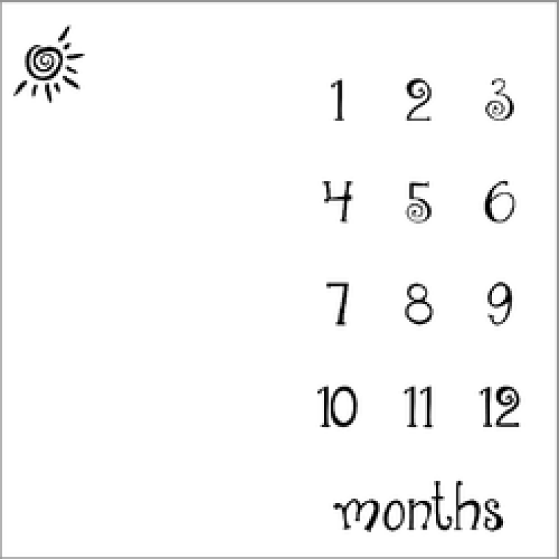 Printed flannel milestone Blanket Baby photo blanket Flannel blanket customizable/