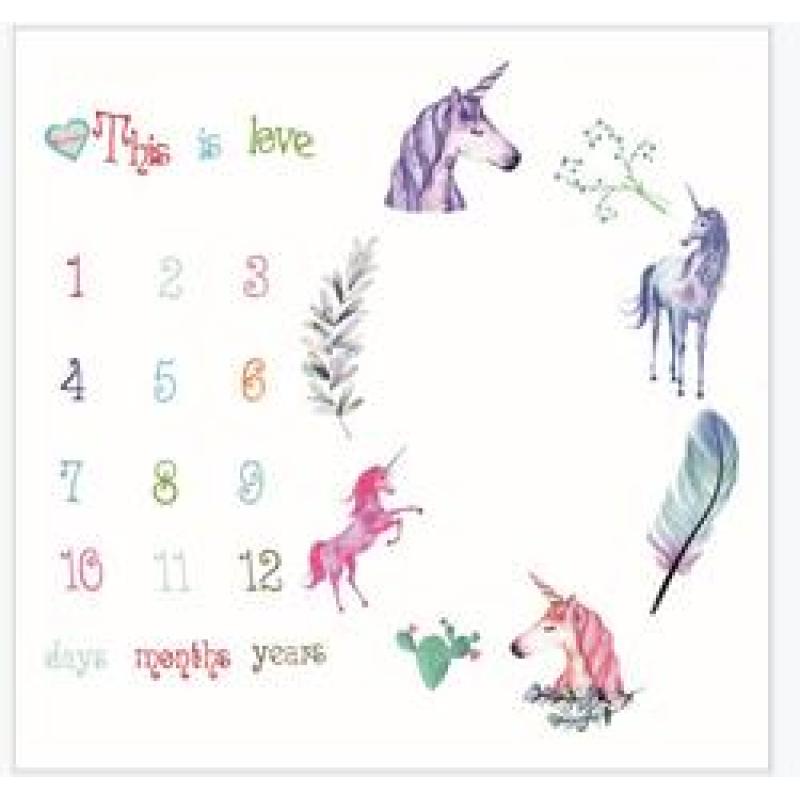 Printed flannel milestone Blanket Baby photo blanket Flannel blanket customizable/