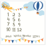 Printed flannel milestone Blanket Baby photo blanket Flannel blanket customizable/