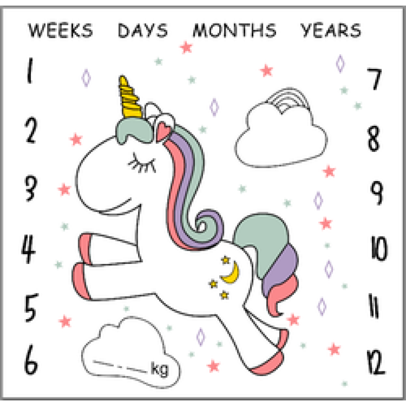 Printed flannel milestone Blanket Baby photo blanket Flannel blanket customizable/