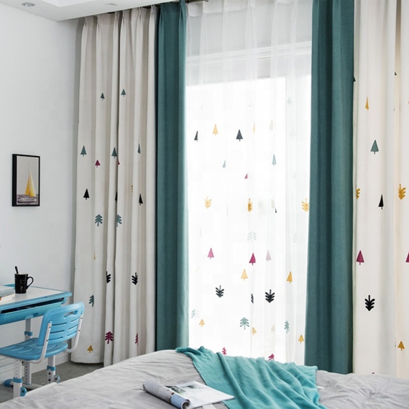 top seller 2019 home decor designs cortinas importados polyester curtain fabric