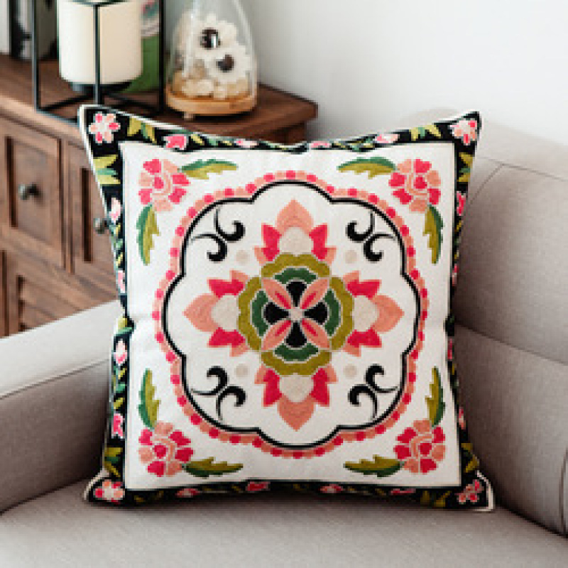 Amazon hot sale embroidered  pillowcase home sofa pillow cushion cover,  pillowcase cushion cover/