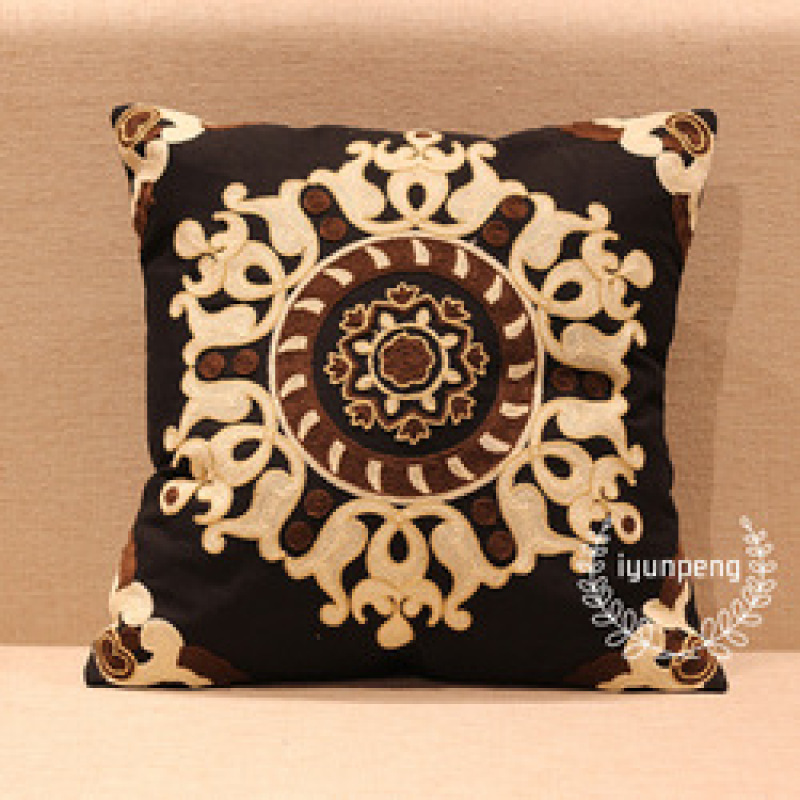Amazon hot sale embroidered  pillowcase home sofa pillow cushion cover,  pillowcase cushion cover/