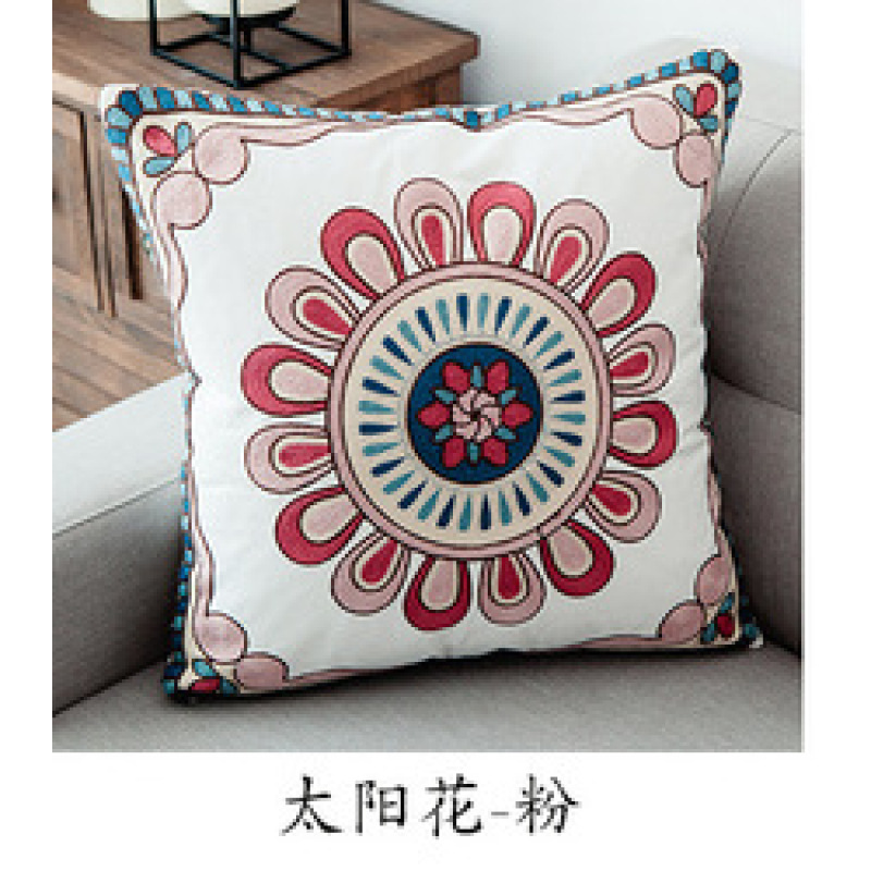 Amazon hot sale embroidered  pillowcase home sofa pillow cushion cover,  pillowcase cushion cover/