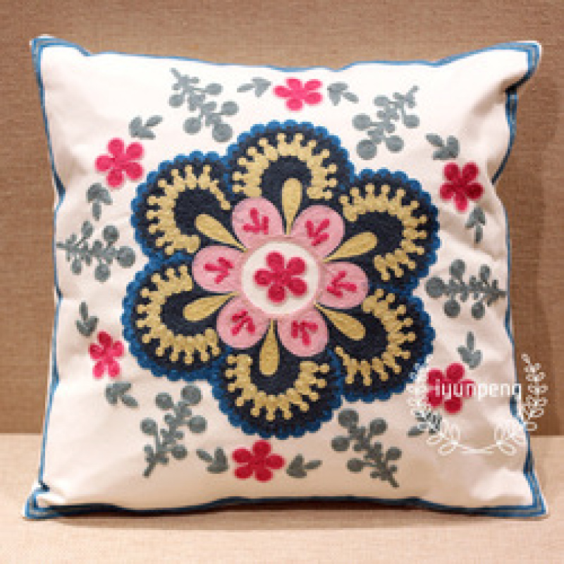 Amazon hot sale embroidered  pillowcase home sofa pillow cushion cover,  pillowcase cushion cover/