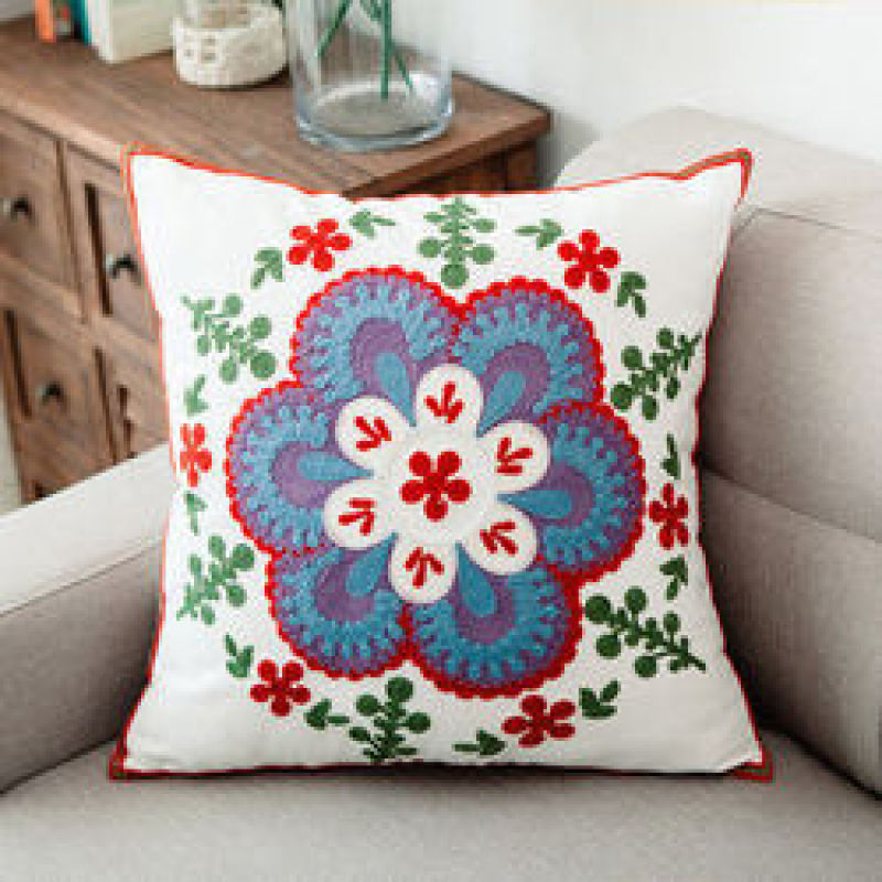 Amazon hot sale embroidered  pillowcase home sofa pillow cushion cover,  pillowcase cushion cover/