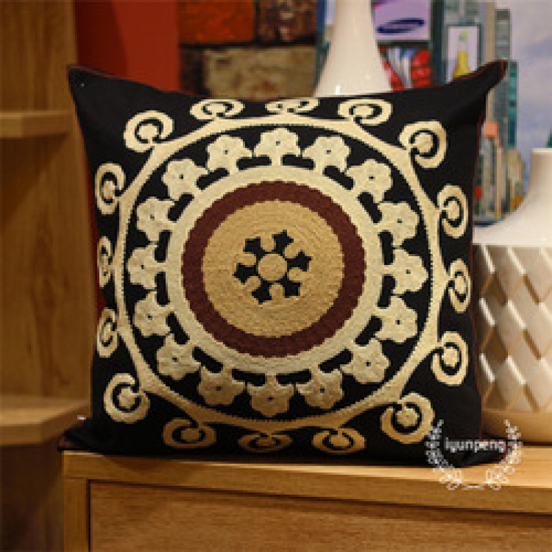 Amazon hot sale embroidered  pillowcase home sofa pillow cushion cover,  pillowcase cushion cover/