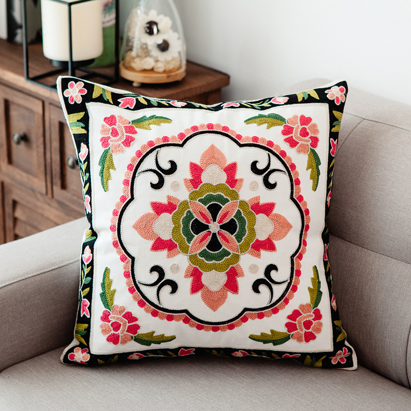 Amazon hot sale embroidered  pillowcase home sofa pillow cushion cover,  pillowcase cushion cover/