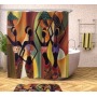 Egyptian Pharaoh 3d Digital Printing Polyester Shower ,Good-Looking Custom Printed Polyester Shower Curtain/