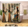 Egyptian Pharaoh 3d Digital Printing Polyester Shower ,Good-Looking Custom Printed Polyester Shower Curtain/
