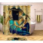 Egyptian Pharaoh 3d Digital Printing Polyester Shower ,Good-Looking Custom Printed Polyester Shower Curtain/
