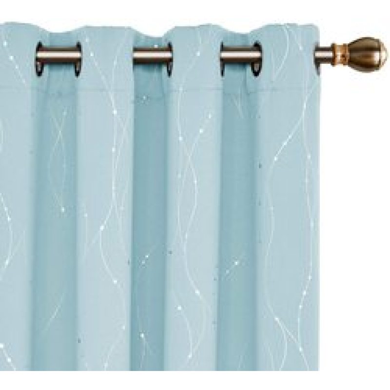 Blackout Short Curtains for Living Room Bedroom Kitchen Window,Topfinel Linen Textured Curtains for Living Room/