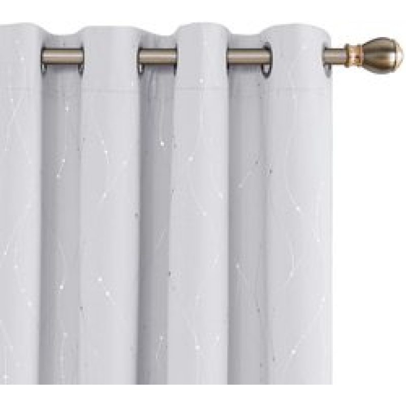 Blackout Short Curtains for Living Room Bedroom Kitchen Window,Topfinel Linen Textured Curtains for Living Room/