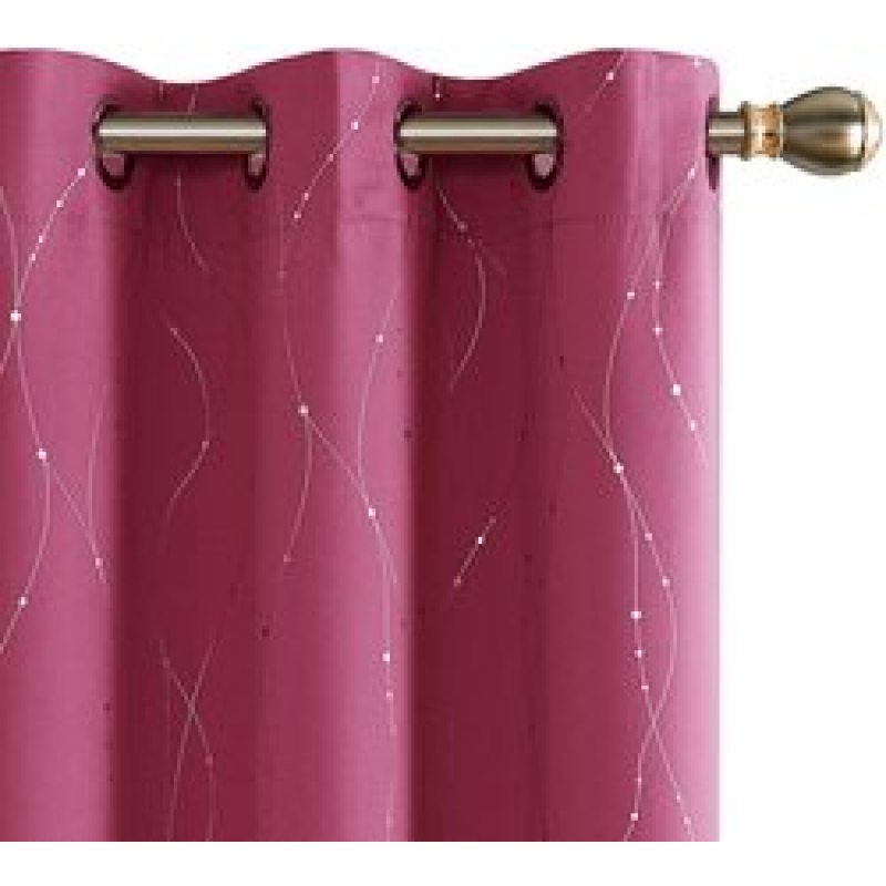 Blackout Short Curtains for Living Room Bedroom Kitchen Window,Topfinel Linen Textured Curtains for Living Room/