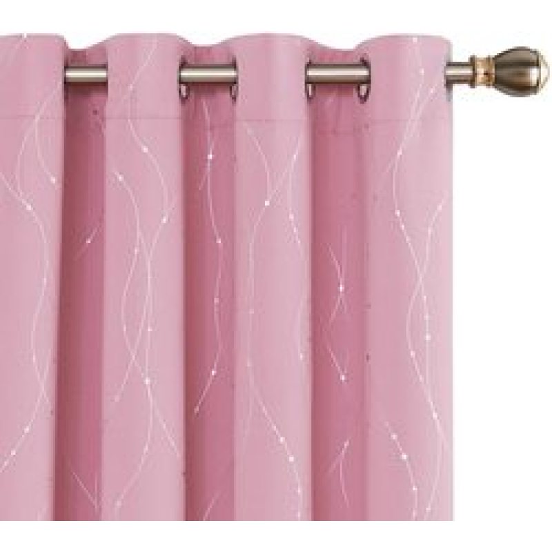 Blackout Short Curtains for Living Room Bedroom Kitchen Window,Topfinel Linen Textured Curtains for Living Room/