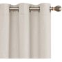 Blackout Short Curtains for Living Room Bedroom Kitchen Window,Topfinel Linen Textured Curtains for Living Room/