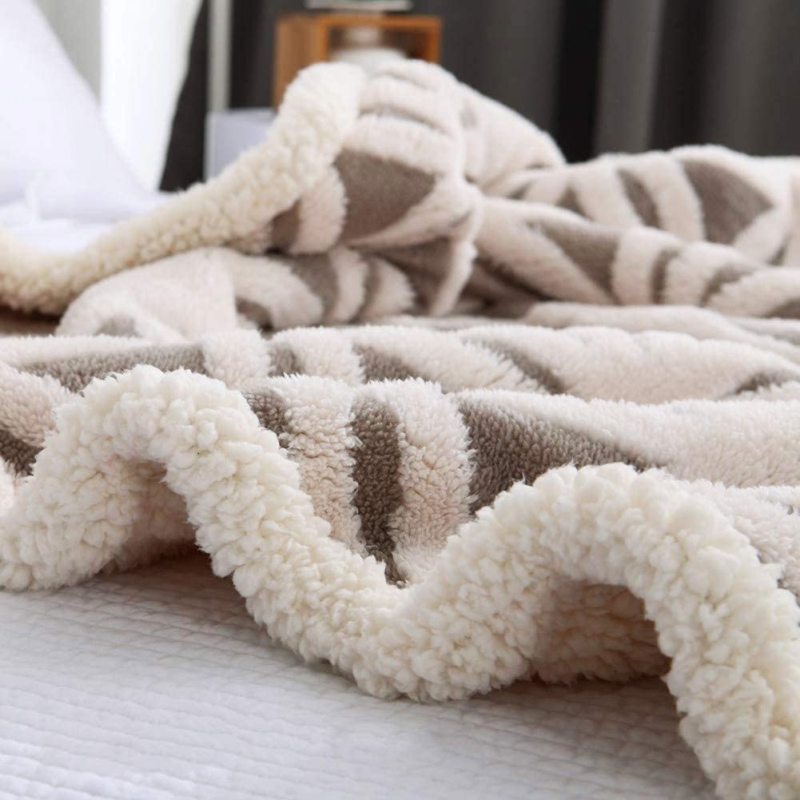 Super Soft Sherpa Blanket And Fleece Bed Fit Couch Sofa Blanket /