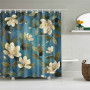 plants Wholesale New Design Eco Friendly Waterproof Printed PEVA Bathroom Shower Curtains for bathroom /