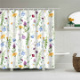 plants Wholesale New Design Eco Friendly Waterproof Printed PEVA Bathroom Shower Curtains for bathroom /