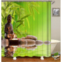 plants Wholesale New Design Eco Friendly Waterproof Printed PEVA Bathroom Shower Curtains for bathroom /