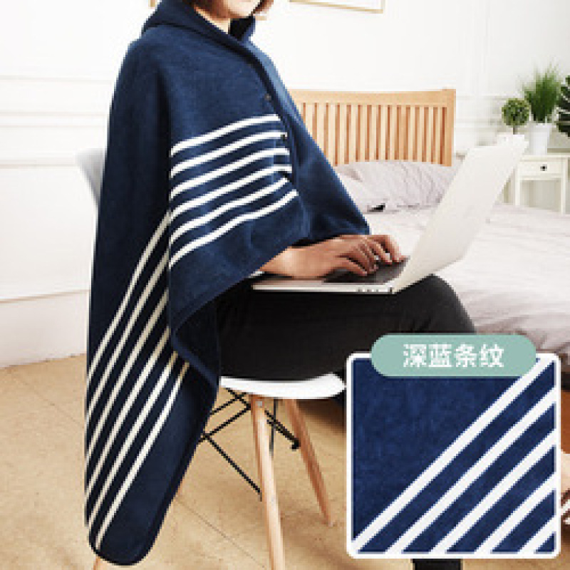 soft warm Shawl blanket office, accept custom design coral fleece shawl blanket office nap blanket/