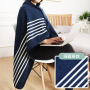 soft warm Shawl blanket office, accept custom design coral fleece shawl blanket office nap blanket/