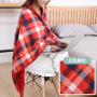 soft warm Shawl blanket office, accept custom design coral fleece shawl blanket office nap blanket/