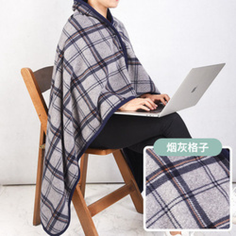 soft warm Shawl blanket office, accept custom design coral fleece shawl blanket office nap blanket/