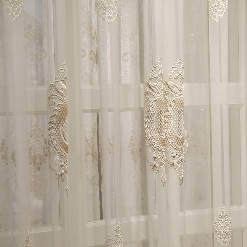 good price curtain importar cortinas de china european embroidered curtain dubai bedroom window curtains tende di tulle ricamato