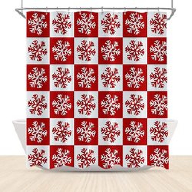 Home Decor Cheapest 3D Shower Curtain, Hot Printing Christmas Bathroom Shower Curtain*