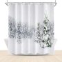 Home Decor Cheapest 3D Shower Curtain, Hot Printing Christmas Bathroom Shower Curtain*