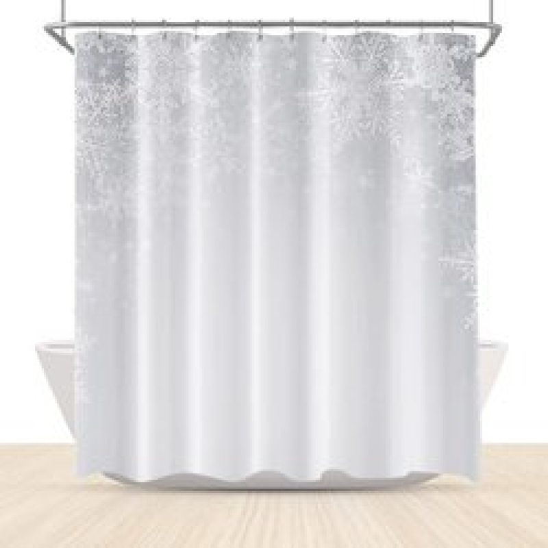 Home Decor Cheapest 3D Shower Curtain, Hot Printing Christmas Bathroom Shower Curtain*