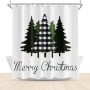 Home Decor Cheapest 3D Shower Curtain, Hot Printing Christmas Bathroom Shower Curtain*