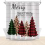 Home Decor Cheapest 3D Shower Curtain, Hot Printing Christmas Bathroom Shower Curtain*