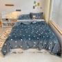 High Quality Printed Spot Ready Made 200*230cm Fitting Custom Size Double Sided throw Flannel Blanket for Bed