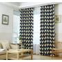Venus Striped Orange Shade Curtains,Living Room Bedroom Study Printing Cloth Direct Wholesale/