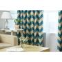 Venus Striped Orange Shade Curtains,Living Room Bedroom Study Printing Cloth Direct Wholesale/