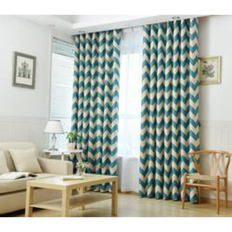 Venus Striped Orange Shade Curtains,Living Room Bedroom Study Printing Cloth Direct Wholesale/