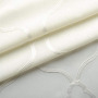 Moroccan Faux Linen Grommet Window Living Room Embroidered Semi Sheer Curtains