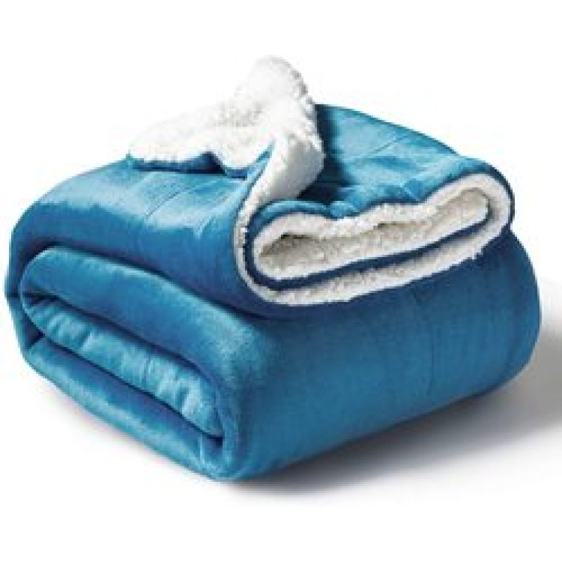 Luxury Cashmere Blanket Winter Thick Double Layer Sherpa Throw 150x200cm Warm Comfortable Weighted Flannel Fleece Blanket