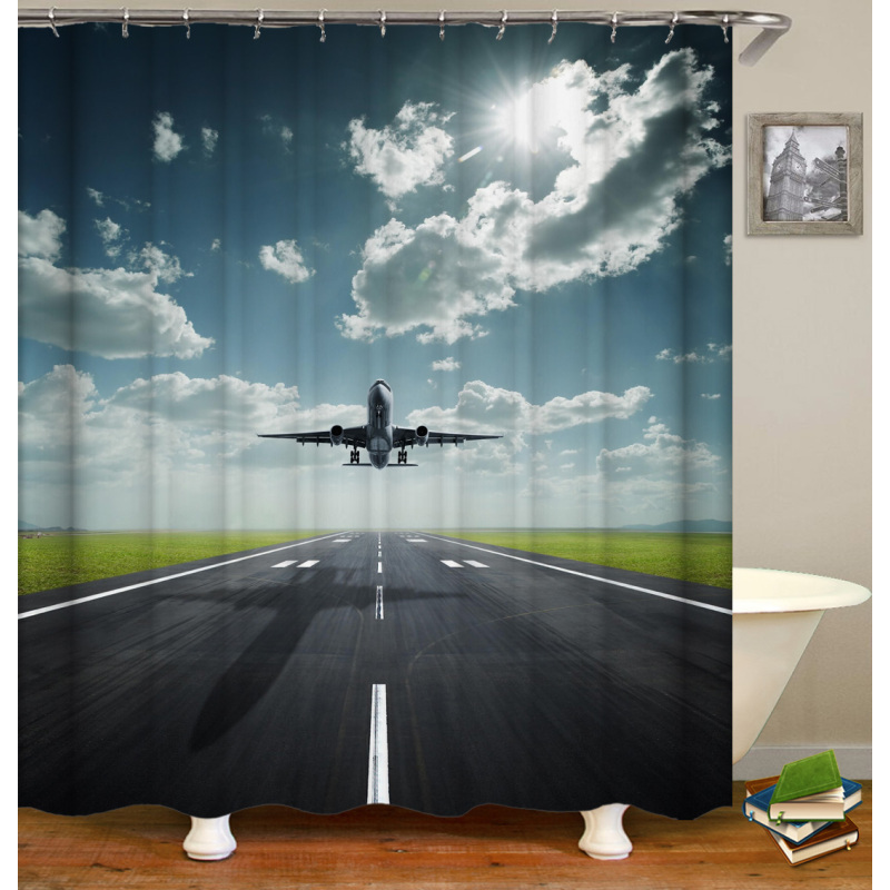 2021 New Arrival OEM Design Ethiopian Traditional Saba Telet Shower Curtain for Bathroom