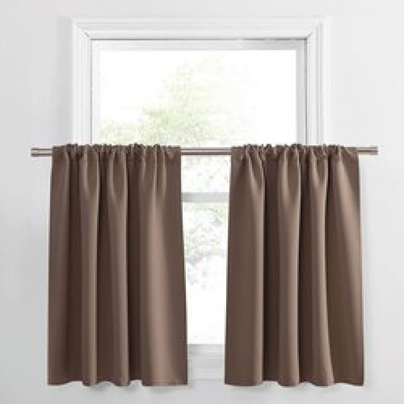 China supplier 100% Blackout Curtains For Kitchen Window Treatment Solid Water Proof Curtains for Living Room Custom Made