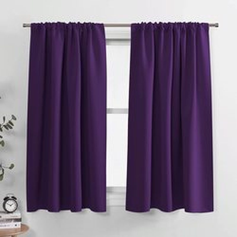China supplier 100% Blackout Curtains For Kitchen Window Treatment Solid Water Proof Curtains for Living Room Custom Made